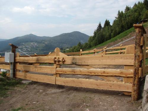 Cancello recinzione in legno